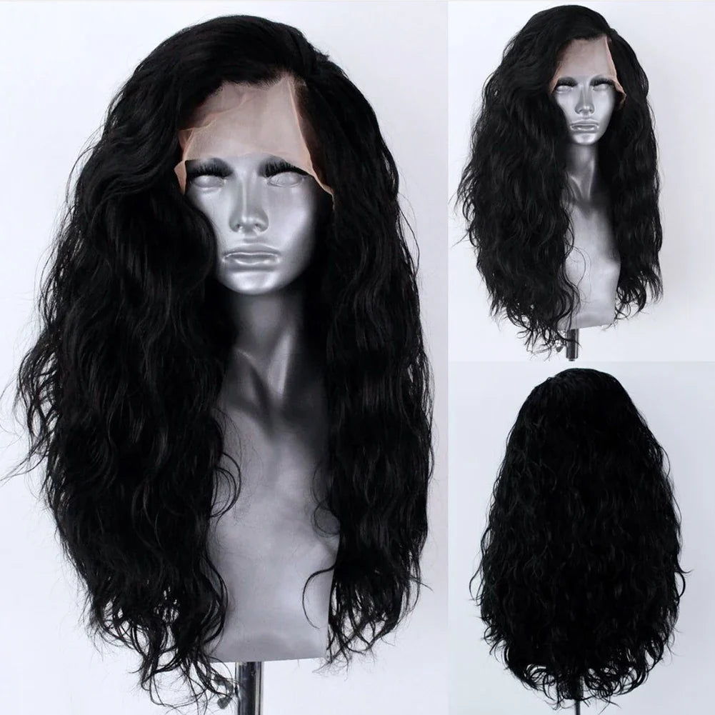 13x4 Ginger Long Wavy Lace Front Wig | Heat Friendly Synthetic, 150%