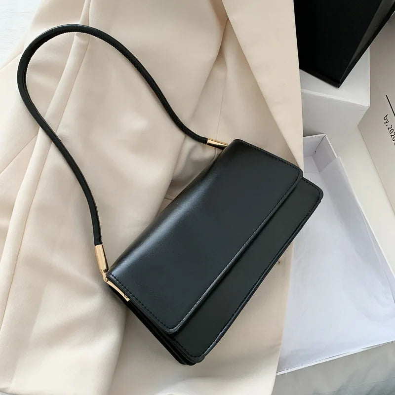 Luxury Brand Crossbody Bags for Women | Fashion Design Underarm & Woman Shoulder Bag (Female Handbag & Purses, Solid Color)