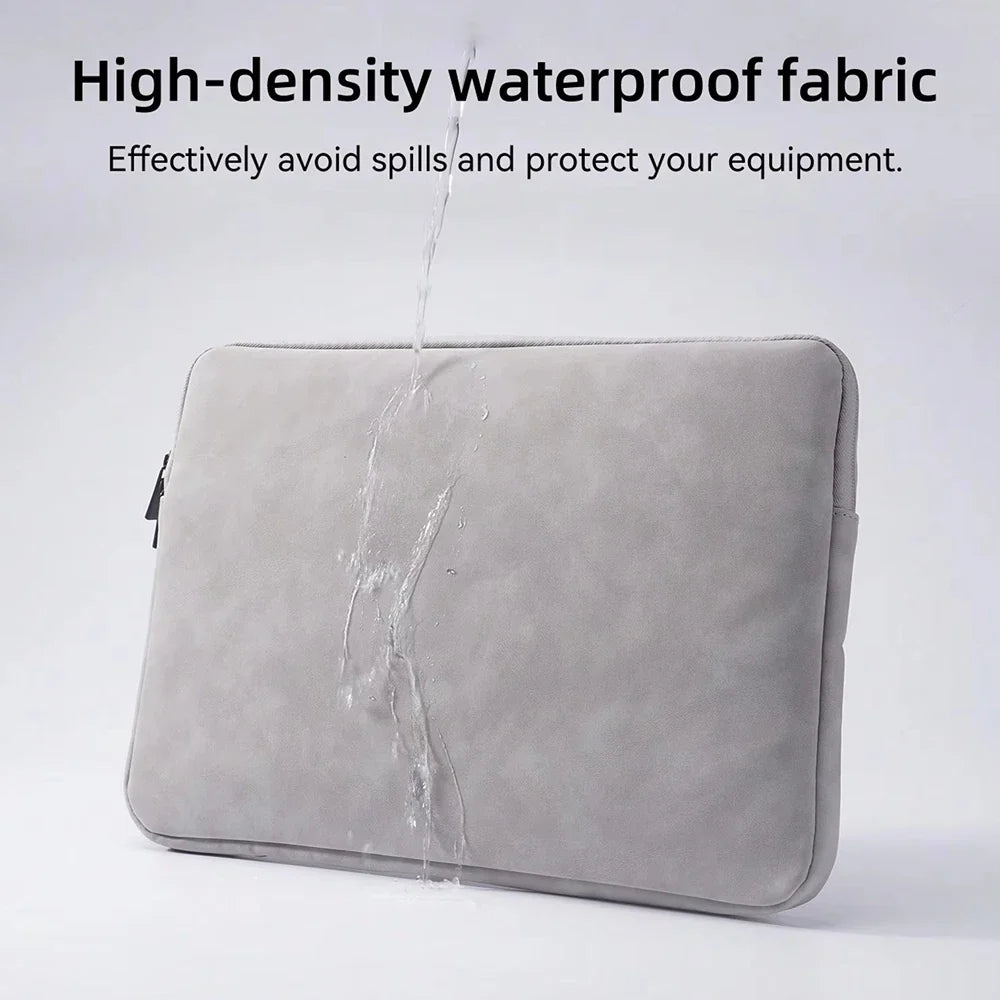 PU sheepskin leather fabric Waterproof Leather 9.7-15.6 inch Tablet PC Carrying Case Protective  Notebook Shockproof Cover