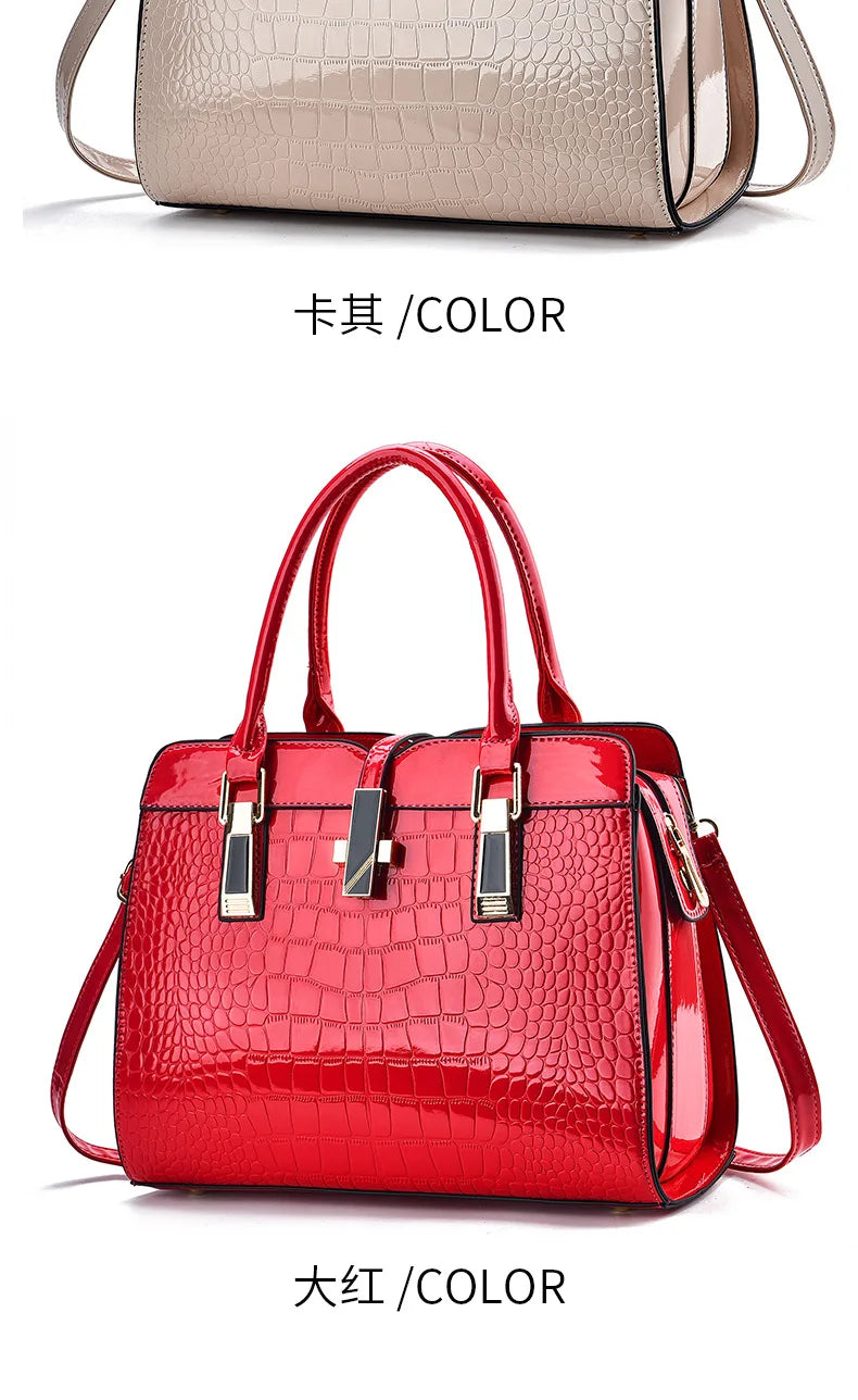 Women's Structured PU Handbag | Shoulder and Crossbody Tote