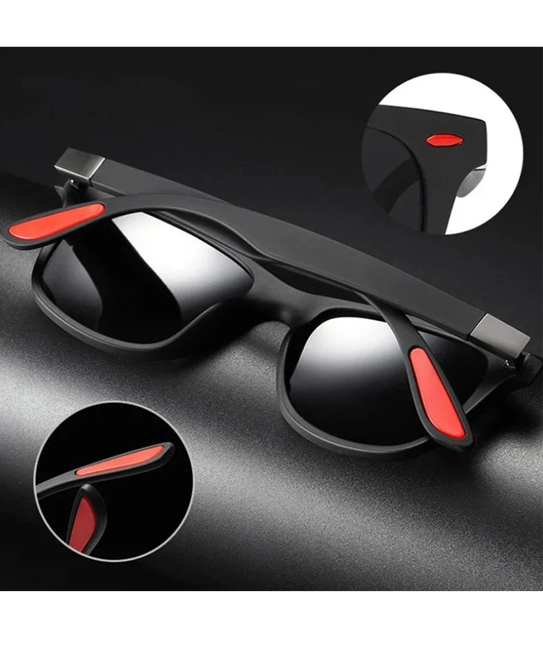 1-2-3PCS Fashion Vintage Square Unisex Driving Fishing Sunglasses Men Women Luxury Brand Designer Sun Glasses Anti-Glare Eyewear