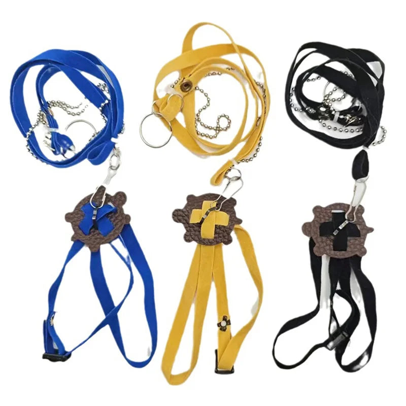 Turtle Traction Belt Control Rope Training Belt Outdoor Walking Leash  Harness Reptile Leash Pet Supplies PU Leather