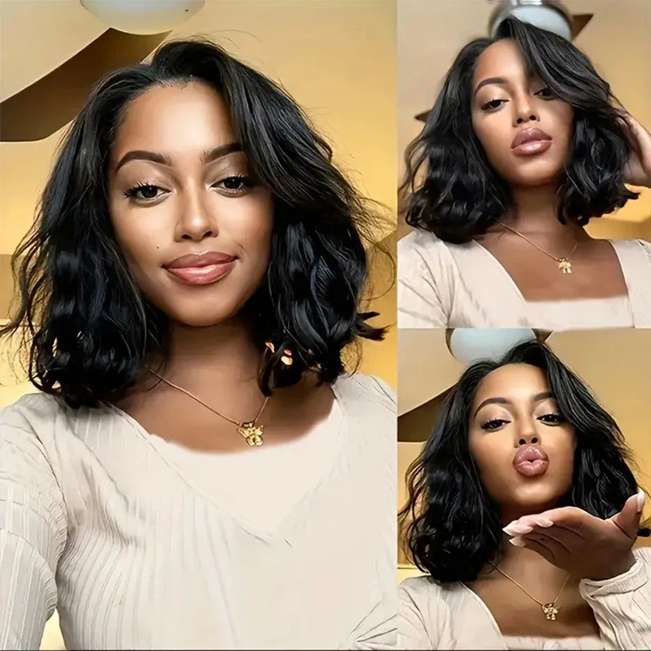 12A Wear & Go Bob Wig | 180% Density Glueless Body Wave Human Hair