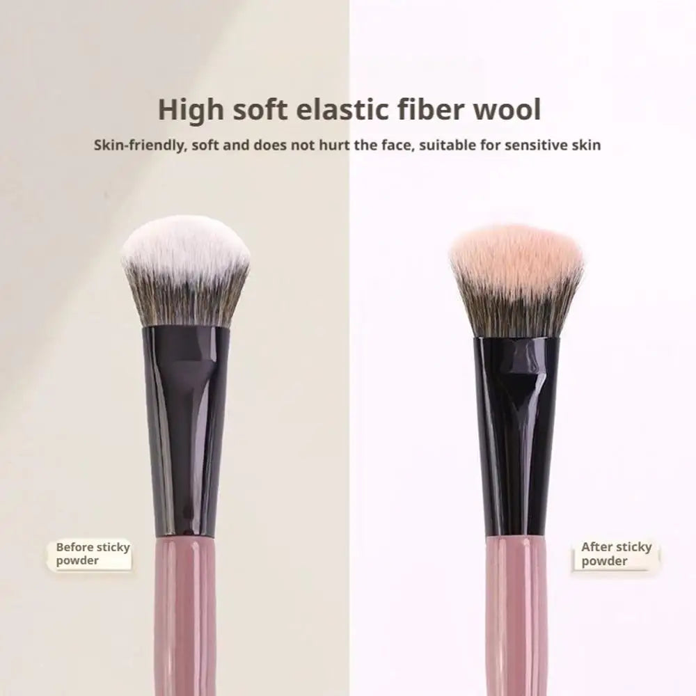 Powder Blusher Brush On Slope Surface Soft And Skin-friendly Fiber Hair Fashion Design Single Face Brush Makeup Tools