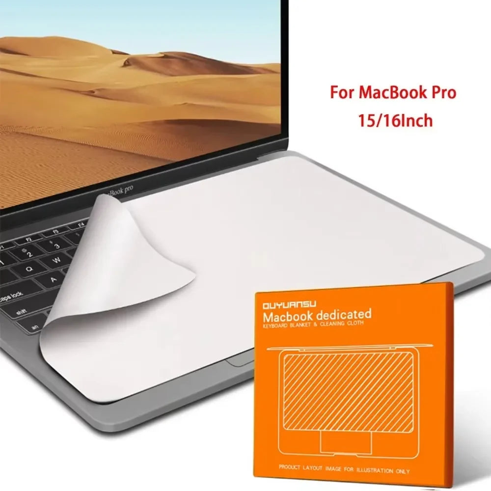 Suitable for MacBook Pro Keyboard Dust Cloth, Air Wiping Cloth, Laptop Computer 13/15/16 Inch Mac Screen Cleaning Cover Cloth
