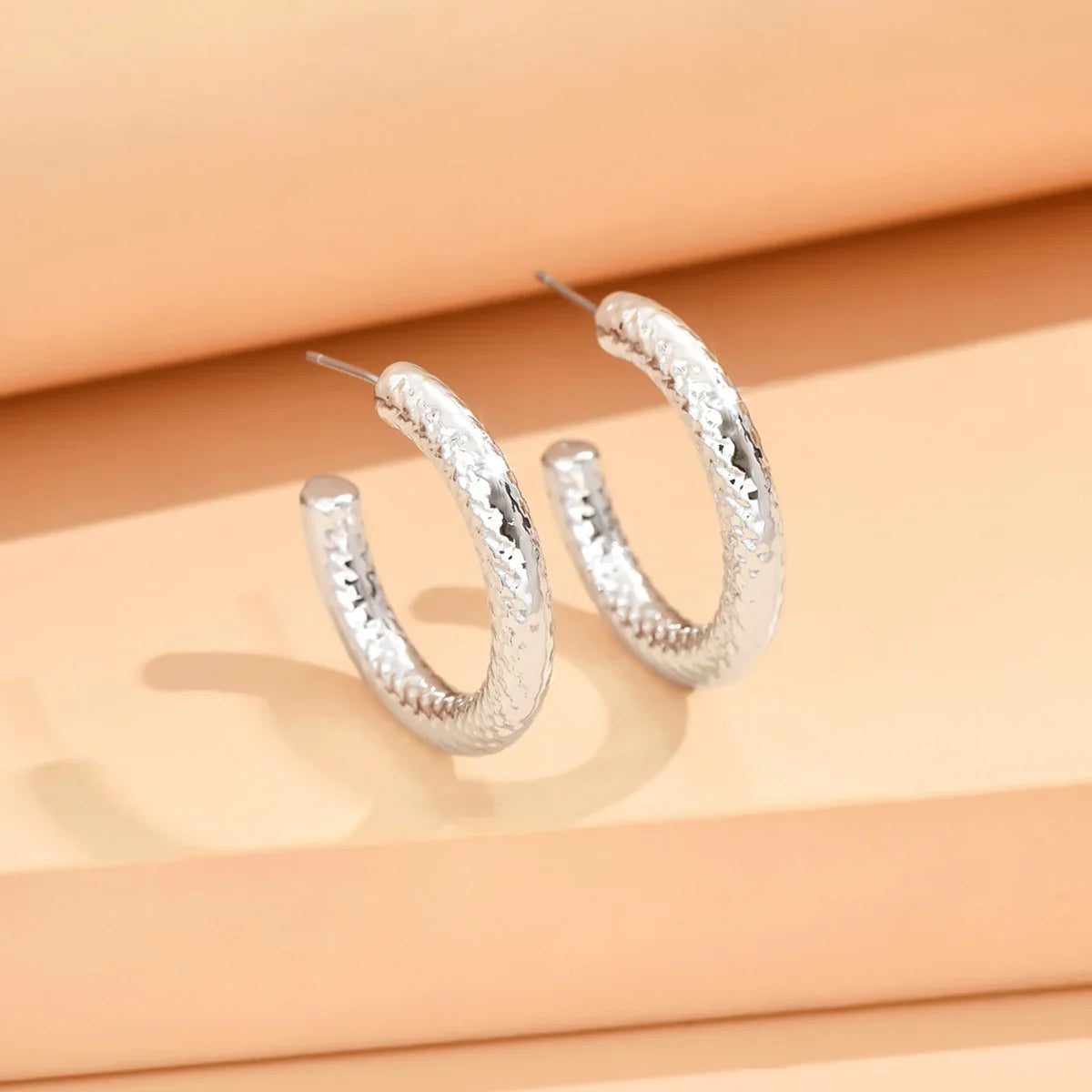 серьги Geometric Irregular Metallic Color Earrings for Women 2024 Minimalist Style Personality Earrings Trendy Jewelry Gift