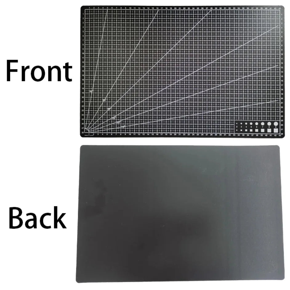 Process Anti Cutting Double-Sided Carving A3 Cutting Pad PVC Table Pad Leather Student DIY Process Self-Healing Pad 45×30x0.09cm