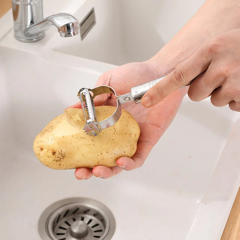 High Quality Stainless Steel Multifunctional Potato Cucumber Carrot Grater Julienne Peeler Fruit Vegetable Peeler Slicer