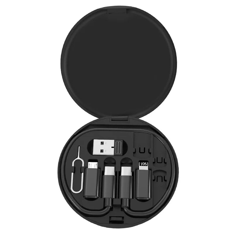 Multi USB Type C to C 60W Charging Adapter Cable Kit USB C to Lighting Conversion Set USB A & Type C to Micro/Type C/Lighting