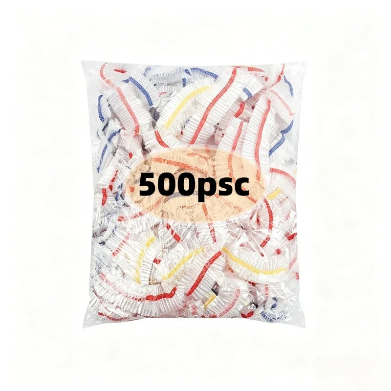 1000Pcs Plastic Wrap for Food Cover Bags for Covering Food Disposable Food Container Reusable Stretch Plastic Lid for Container