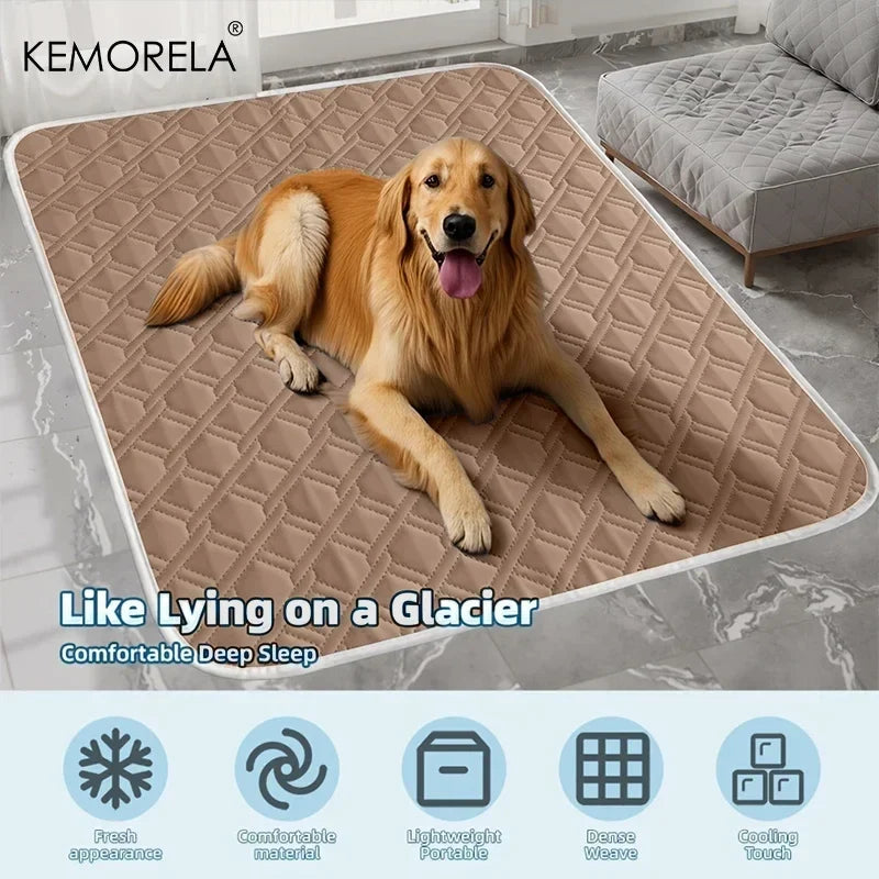 KEMORELA Dog Cat Summer Cooling Pad Mat Washable Puppy Big Dog Ice Gel Bed Mattress Cool Mascotas Cushion Blanket Pet supplies