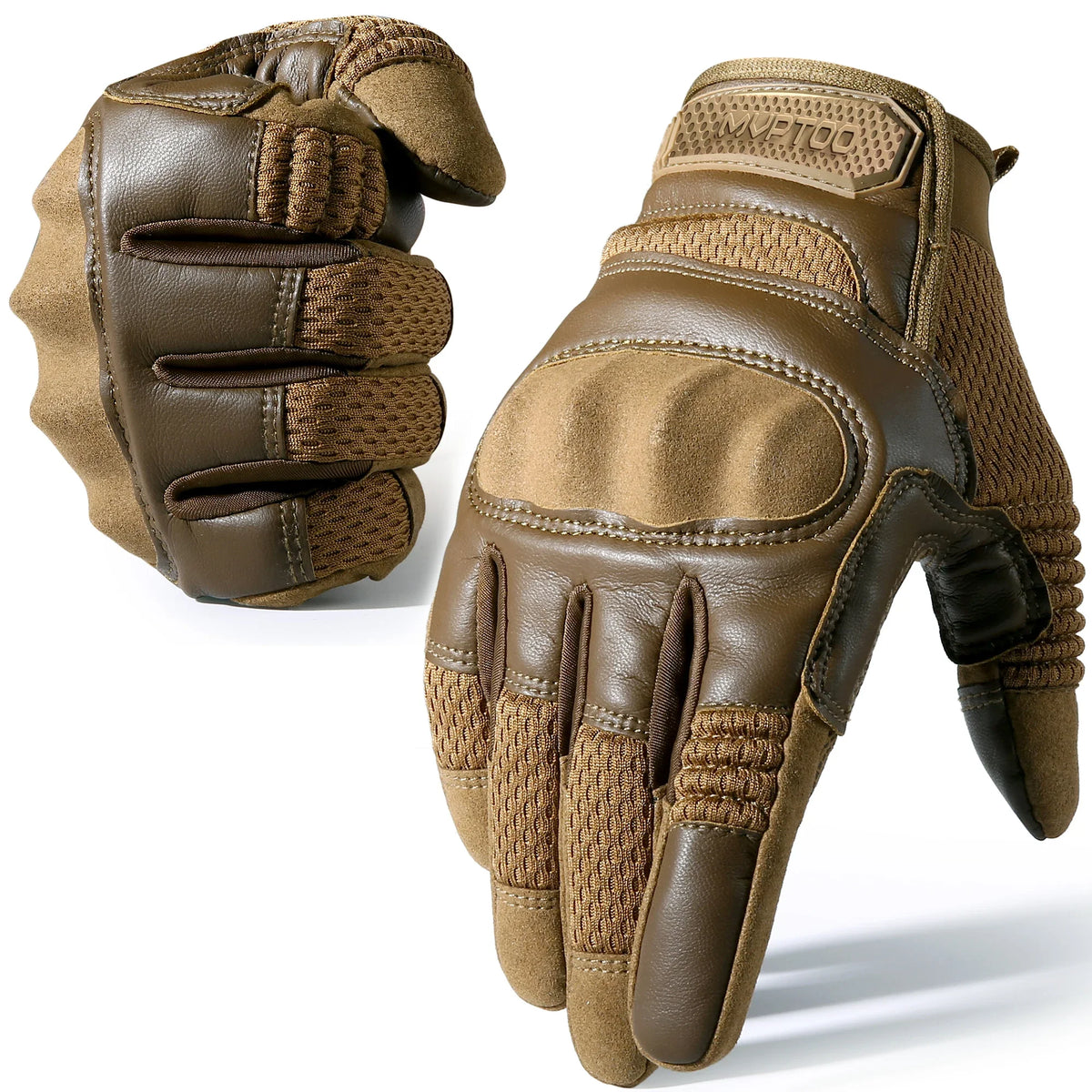 Touchscreen PU Leather Motorcycle Gloves Racing Pit Bike Riding Motorbike Moto Motocross Enduro Non-slip Protective Gear Men