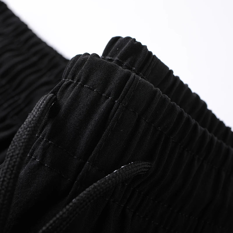 Casual pants men's versatile flat leg cropped pants straight leg pants new casual pants youth thin summer