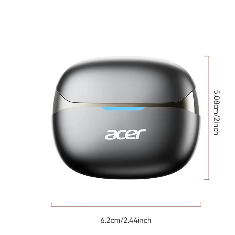 Acer Ohr829 Wireless Headphones Bluetooth 6.0 Low-Latency Gaming Headphones Enc Call Noise Reduction Surround Stereo Sound Comfortable to Wear Long Battery Life Compatible with Mobile Phones and Tablets