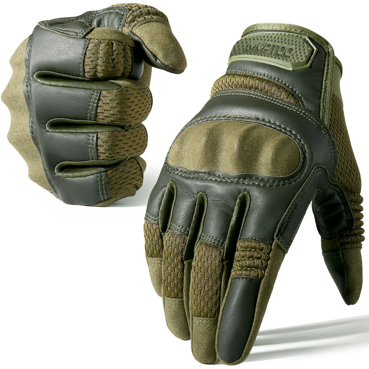Touchscreen PU Leather Motorcycle Gloves Racing Pit Bike Riding Motorbike Moto Motocross Enduro Non-slip Protective Gear Men