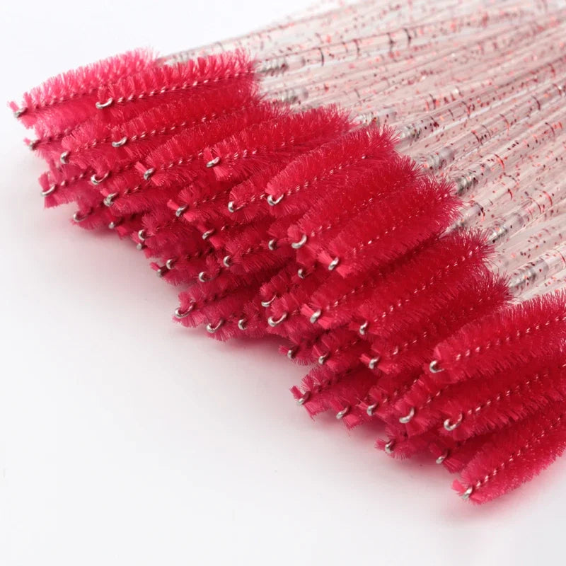 5/50Pcs Black Lashes Brush Cosmetics False Eyelashes Supplies Reusable Makeup Brushes Eyebrow Brush Mascara Wands Make Up Tools