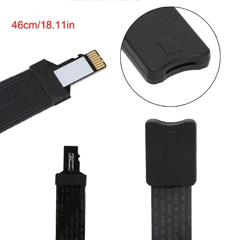 2025 New TF Card Female to TF micro SD Male Flexible Memory Card Extension Cable Reader TF To MicroSD Extension Adapter Cable