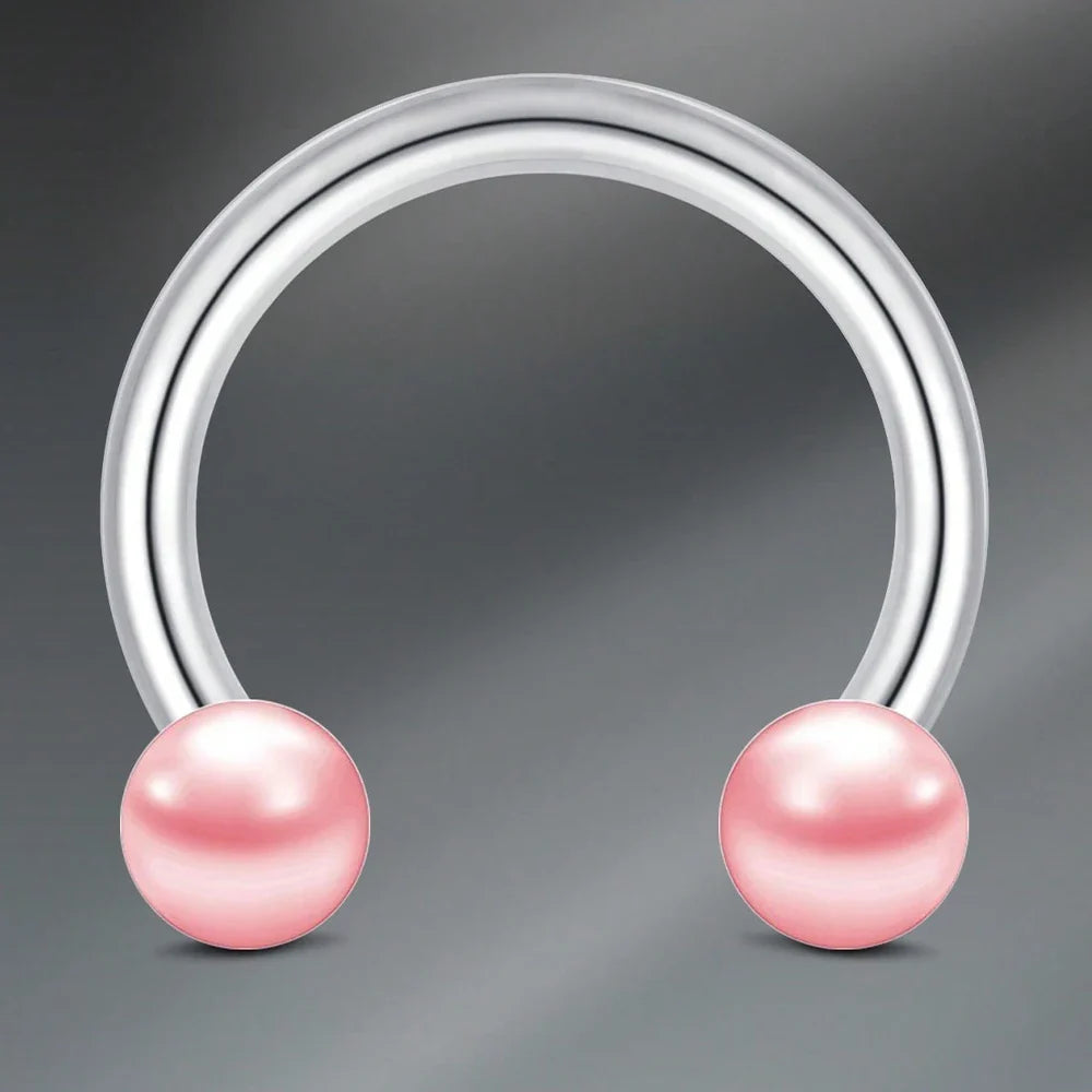 1pc Stainless Steel Nose Septum Clicker 20G 16G Flower Cubic Zirconia Decorated Piercing Nose Ring, Suitable For Daily Wear