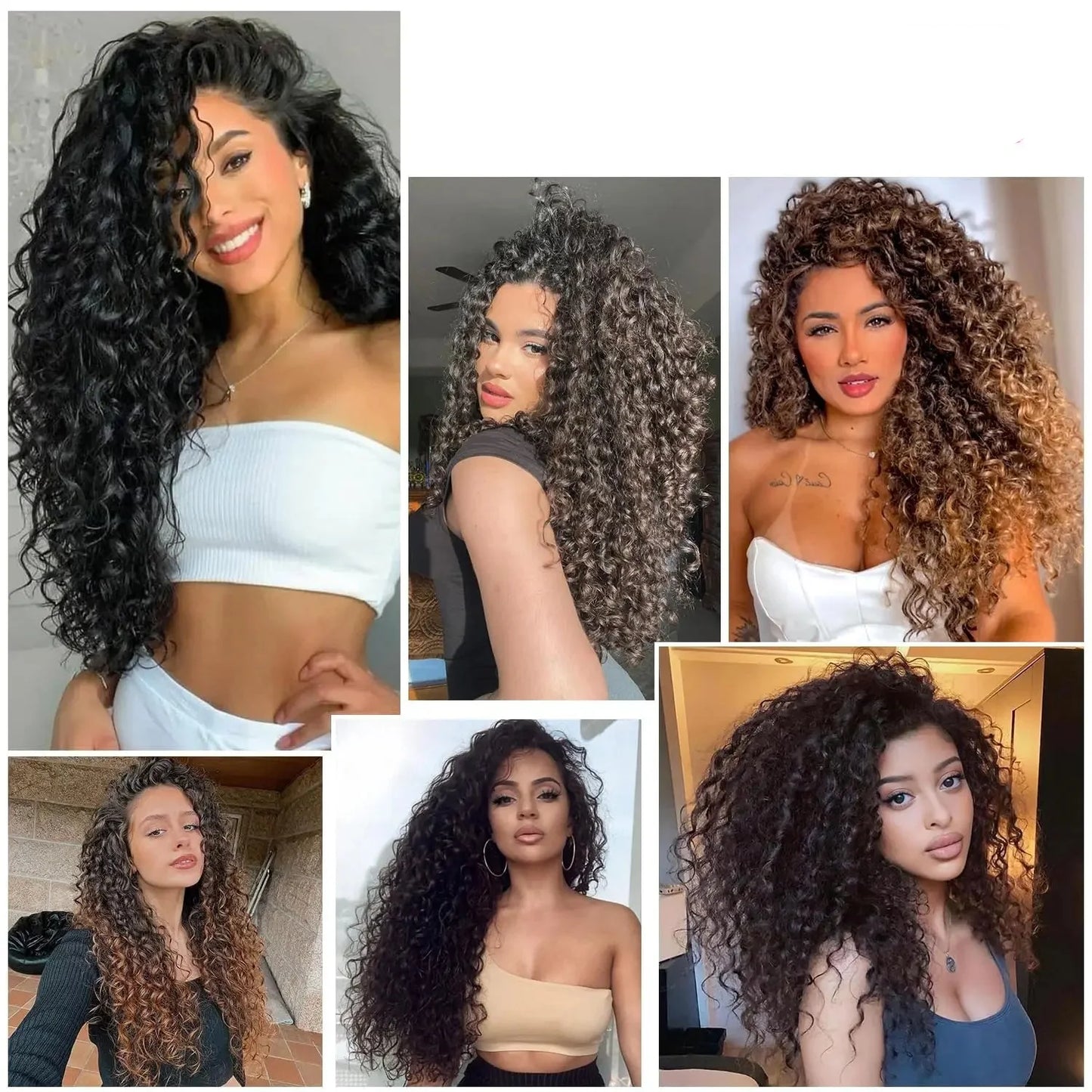 Beach Curl Crochet Hair | Bohemian Deep Wave Braids | 18 Strands per Pack