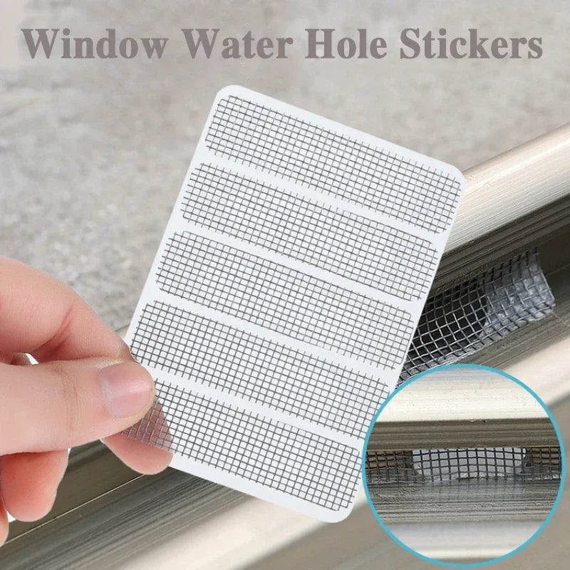 Window Screen Patch Exhaust Grille Window Door Drainage Hole Anti-mosquito Paste Mesh mosquito net mesh Invisible Repair Subsidy