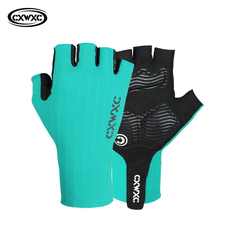CXWXC Cycling Half Finger Gloves Men Women Breathable Anti-slip Glove Fitness Sport Training Gloves With Extended Wrist Guard