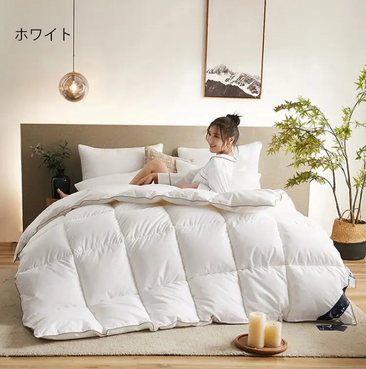 Feather Down Duvet Soft and Warm Perfect for Home Decor