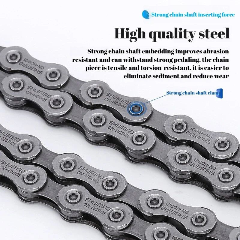 6/8/9/10/11Speed Bicycle Chain High Alloy Steel for Road Mountain MTB Bike Drivetrain Components Accessories Cycling Enthusiasts