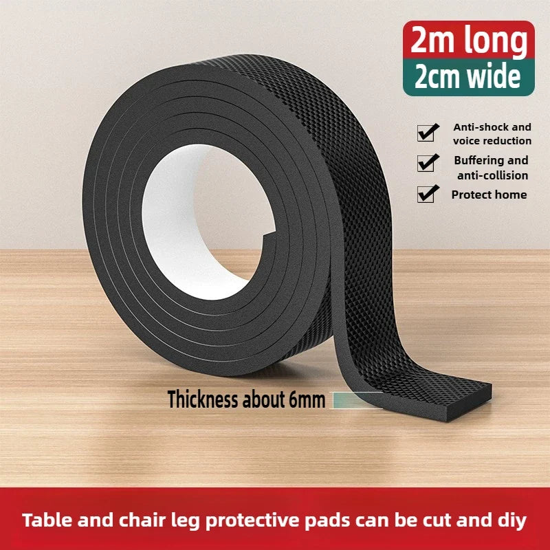 DIY Non-Slip Furniture Pads Mute Mats Bumper Damper Anti-slip Thick Pad Foot Cover Self Adhesive Table Chair Foot Protection Pad