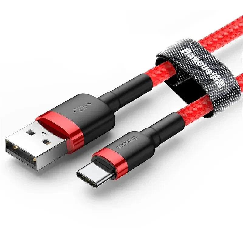 Baseus USB C Cable for oneplus 12 Quick Charge 3.0USB C Cable Fast Charging Cable Type C for Huawei Xiaomi 13 USB-C Charger Wire