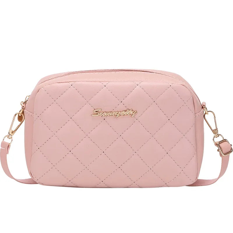 Fashion Wave Pattern Women's Shoulder Bag | Solid Color Crossbody Bag & PU Leather Wide Strap Purse (Female Handbags)