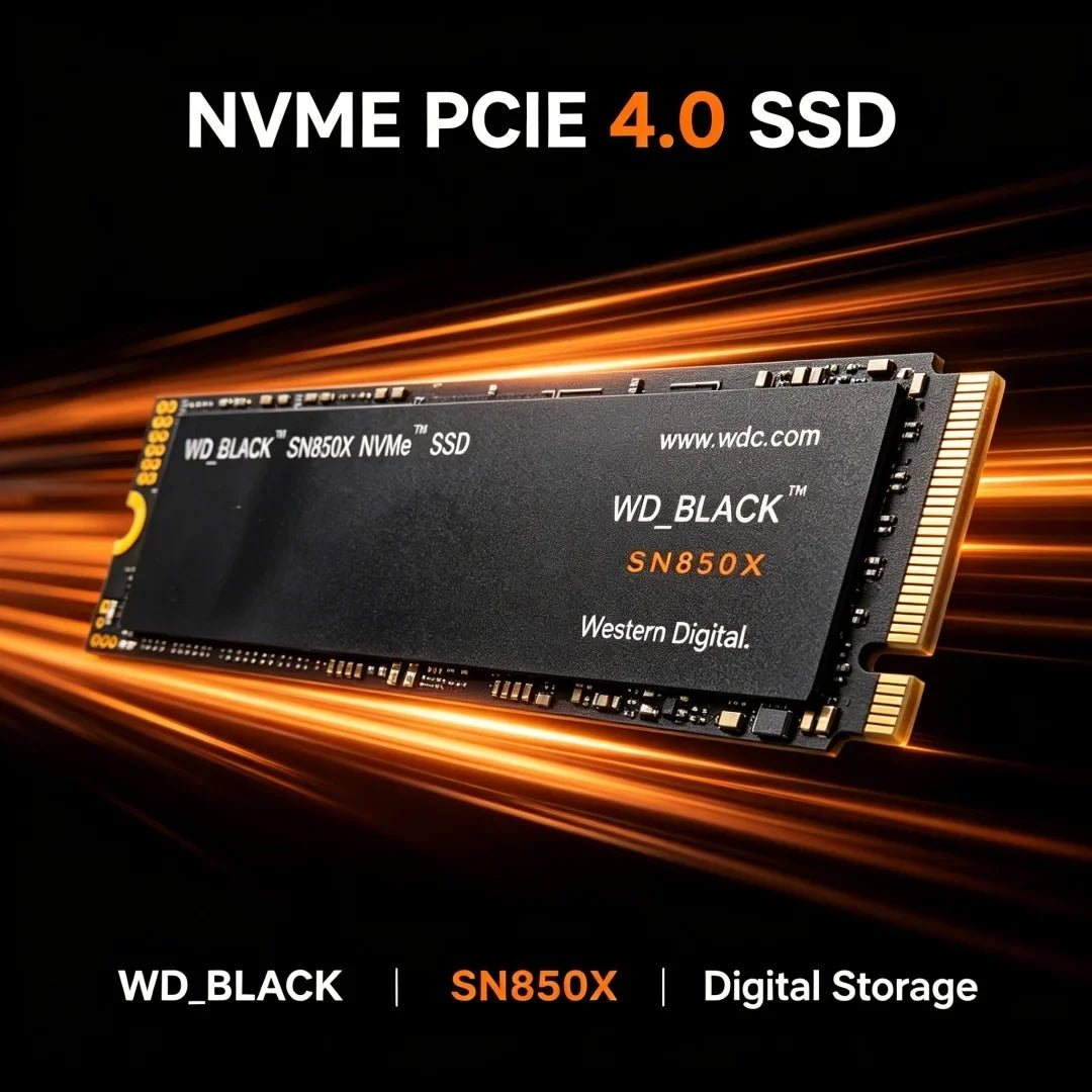 Western Digital SN850X 1TB 2TB 4TB WD_BLACK M.2 2280 NVMe PCIe Gen 4.0x4 SSD Solid State Drives for Gaming Computer Laptop