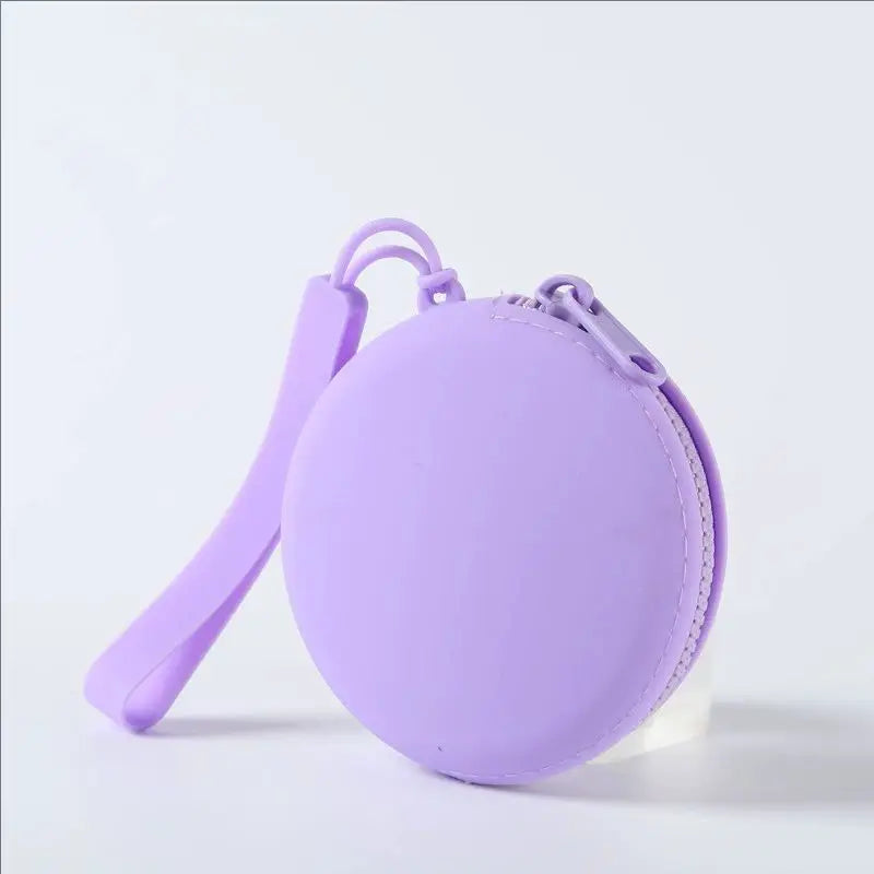 1Pc Silicone Pet Treat Pouch Portable Travel Training Bag Round Silicone Snack Bag for Dogs and Cats Pet Accessories