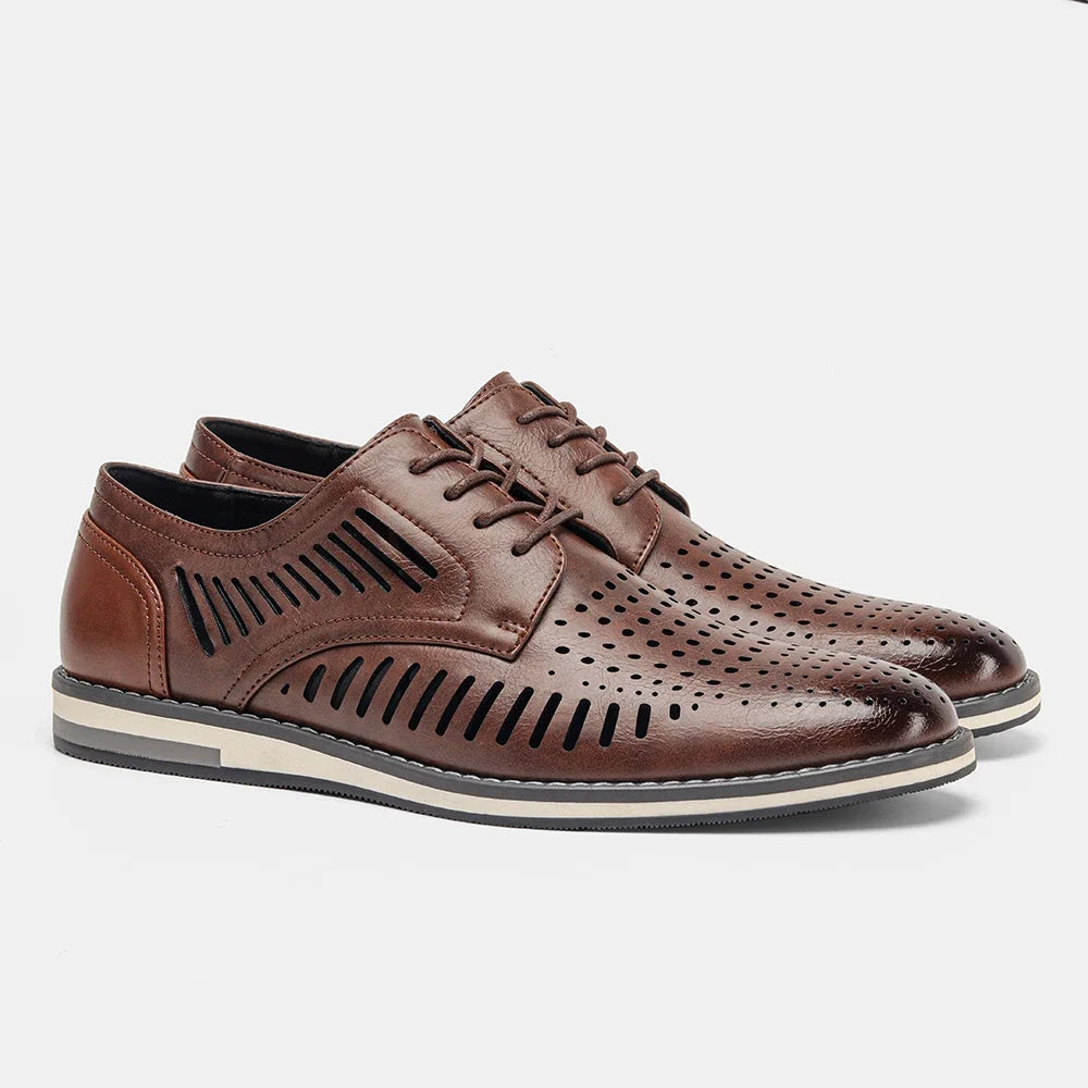 Leather loafer men fashion comfortable 2024 brand casual shoes men
