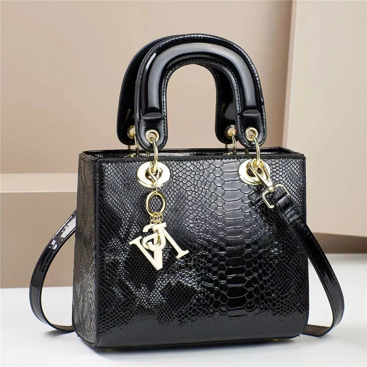 Fashion Brand Designer Women's Handbag | New Crocodile Pattern Daifei Bag (Classic Versatile Shoulder & Commuter Crossbody Bag)