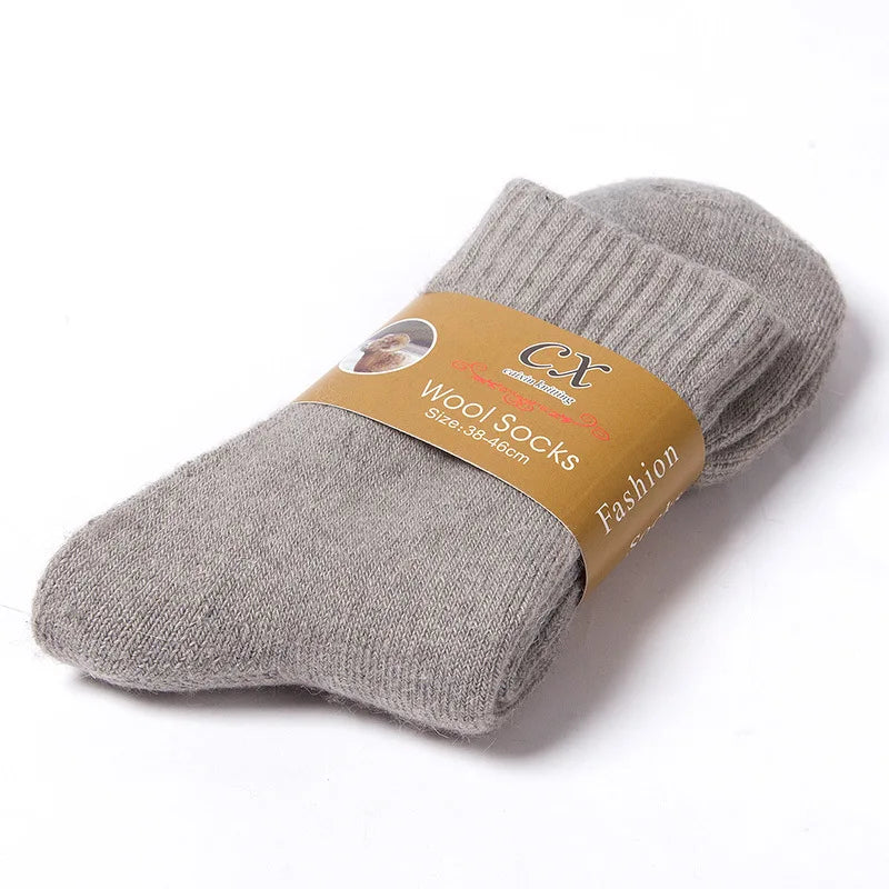 2026 New Winter Super Thicker Warm Socks Wool Male Men Women Socks Solid Socks Merino Wool Socks Against Cold Snow Terry Socks