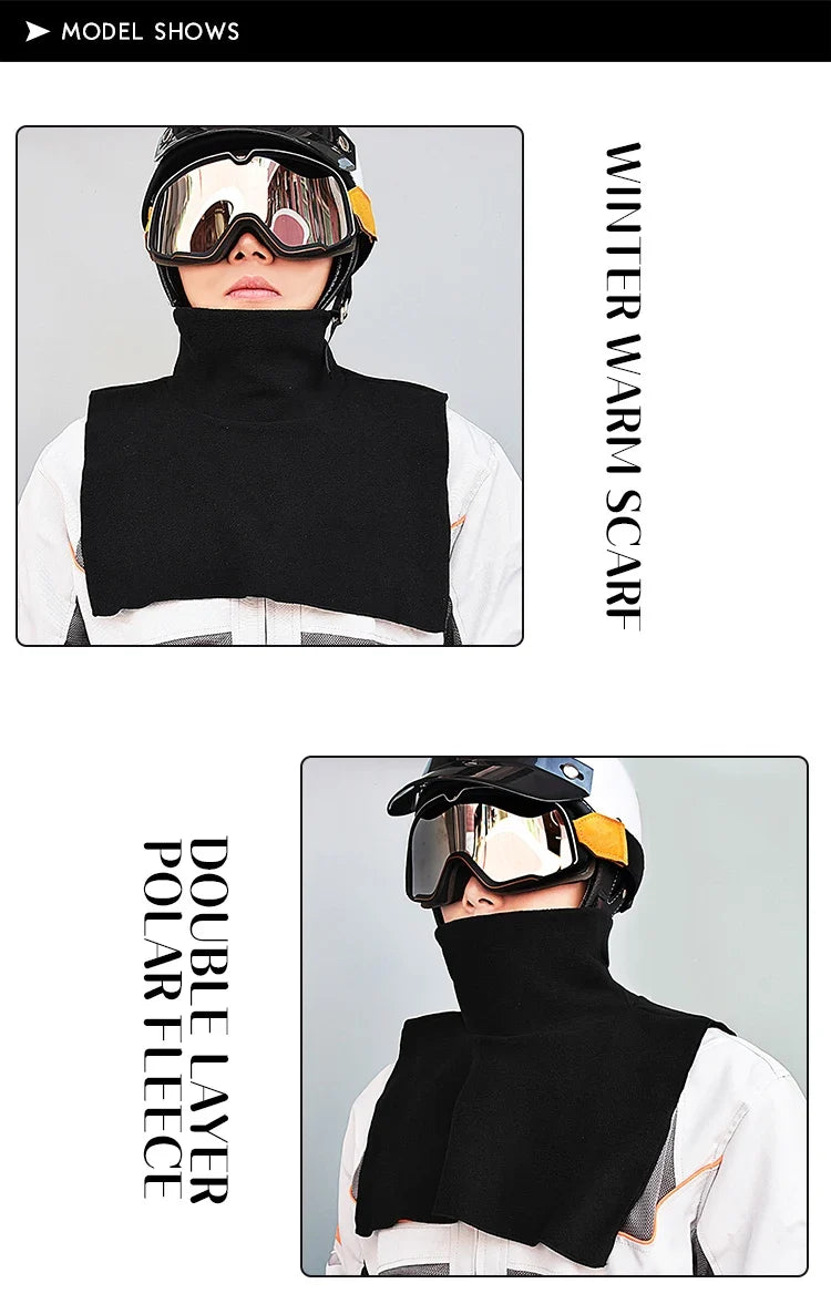 New Winter Motorcycle Mask Fleece Thermal Face Mask Keep Warm Motocross Riding Balaclava Motorbike Windproof Ski Mask Men Women
