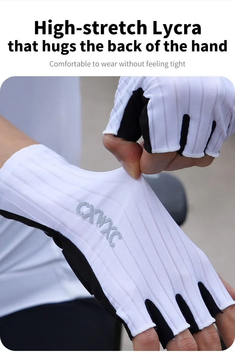 CXWXC Cycling Half Finger Gloves Men Women Breathable Anti-slip Glove Fitness Sport Training Gloves With Extended Wrist Guard