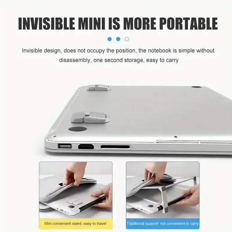 2-Pack Laptop Stand Set with Keyboard Riser & Elevator | Mini Portable  Laptop Supports for Desk