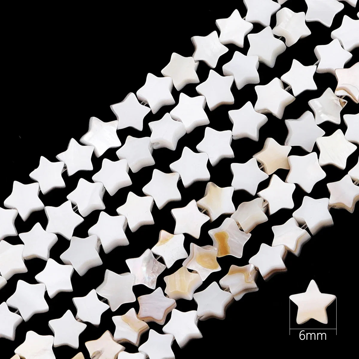 Natural Shell Beads Mother of Pearl Love Star Oval Round Flat Loose Spacer Beads for Jewelry Making DIY Charm Bracelet Necklace