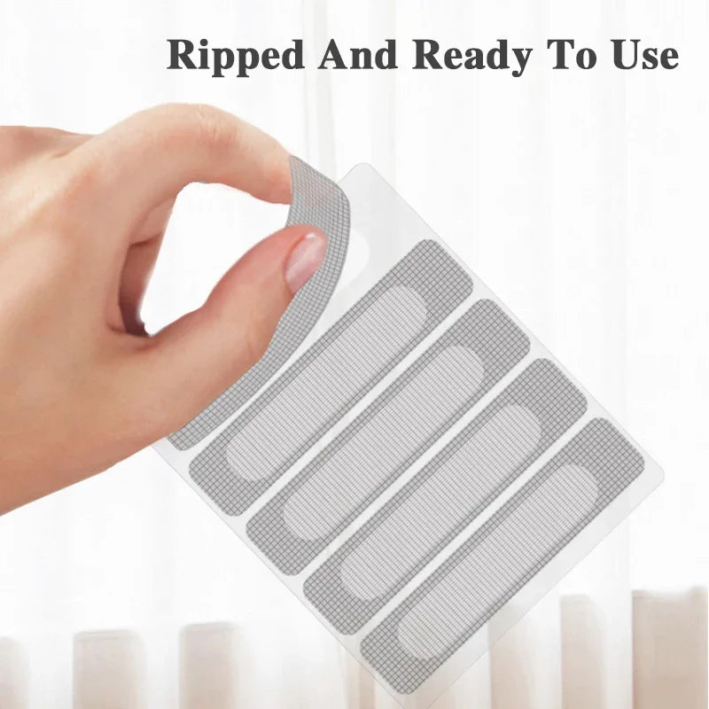 Window Screen Patch Exhaust Grille Window Door Drainage Hole Anti-mosquito Paste Mesh mosquito net mesh Invisible Repair Subsidy