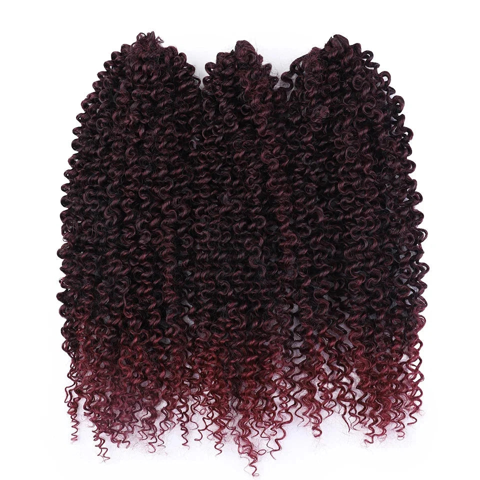 18 Inch Passion Twist Braids Crochet Hair | Afro Kinky Curly | 60 Strands