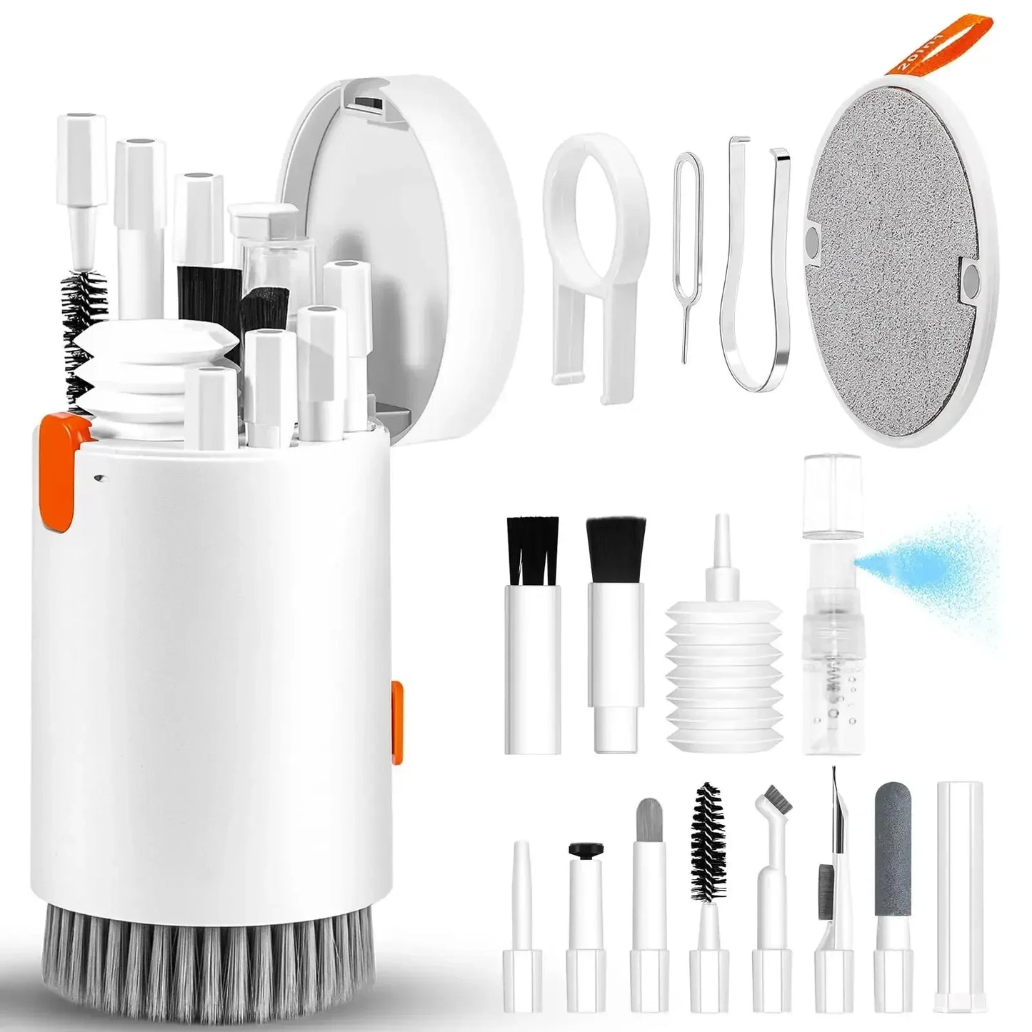 Multifunctional 20-in-1 Cleaner Kit Earphones Cleaning Pen brush Screen Cleaner Computer Keyboard Brush Keycap Puller