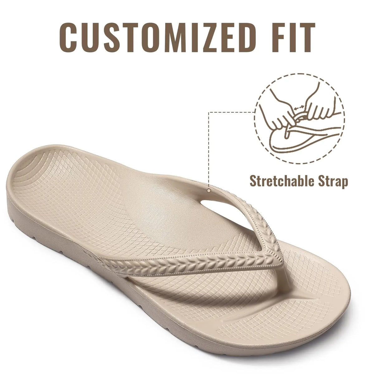 CRACOMIN New Women's Flip Flops Orthopedic Slippers With Arch Support Unisex House Sandals Summer Outdoor Non-slip Beach Slides