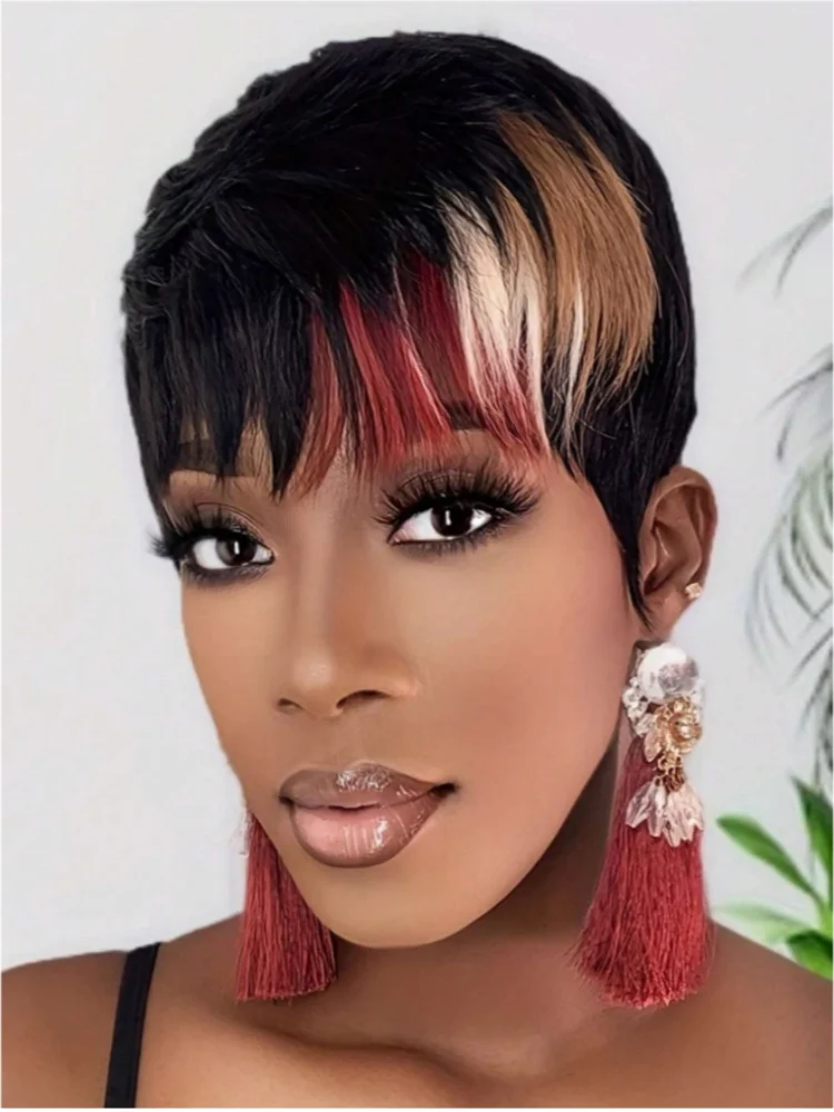 Luxury 26 Inch Kinky Straight Headband Human Hair Wig | Glueless Machine Made Natural Look Wig