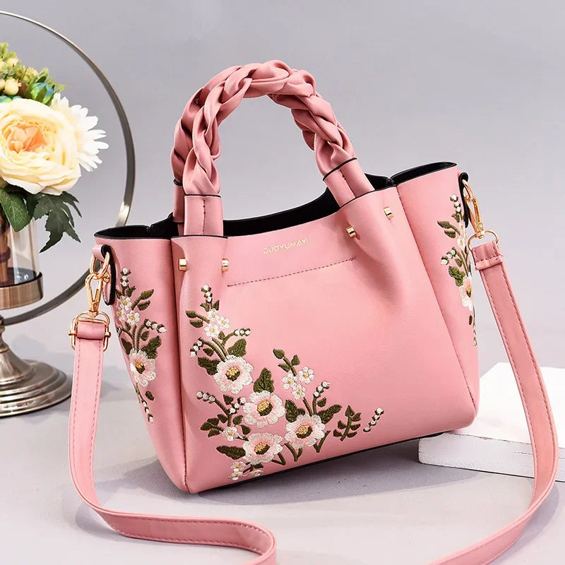 New Luxury Design Women's Pleated Tote Bag | Solid Color Underarm Handbag & Purses (Shoulder Bag, Female Retro Pouch)