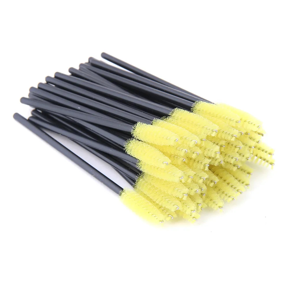 5/50Pcs Black Lashes Brush Cosmetics False Eyelashes Supplies Reusable Makeup Brushes Eyebrow Brush Mascara Wands Make Up Tools