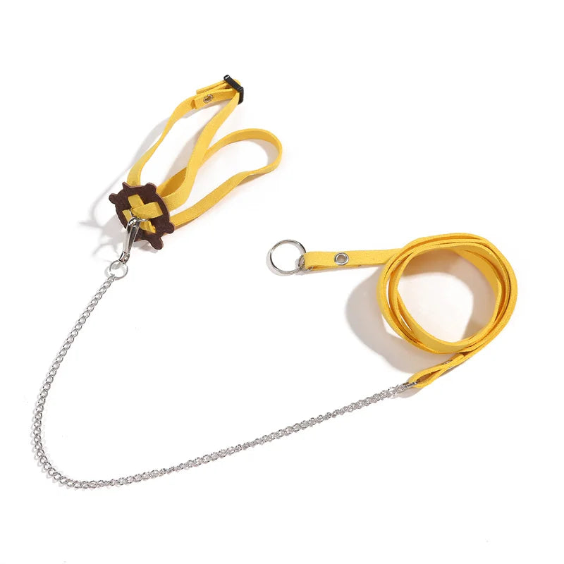 Turtle Traction Belt Control Rope Training Belt Outdoor Walking Leash  Harness Reptile Leash Pet Supplies PU Leather