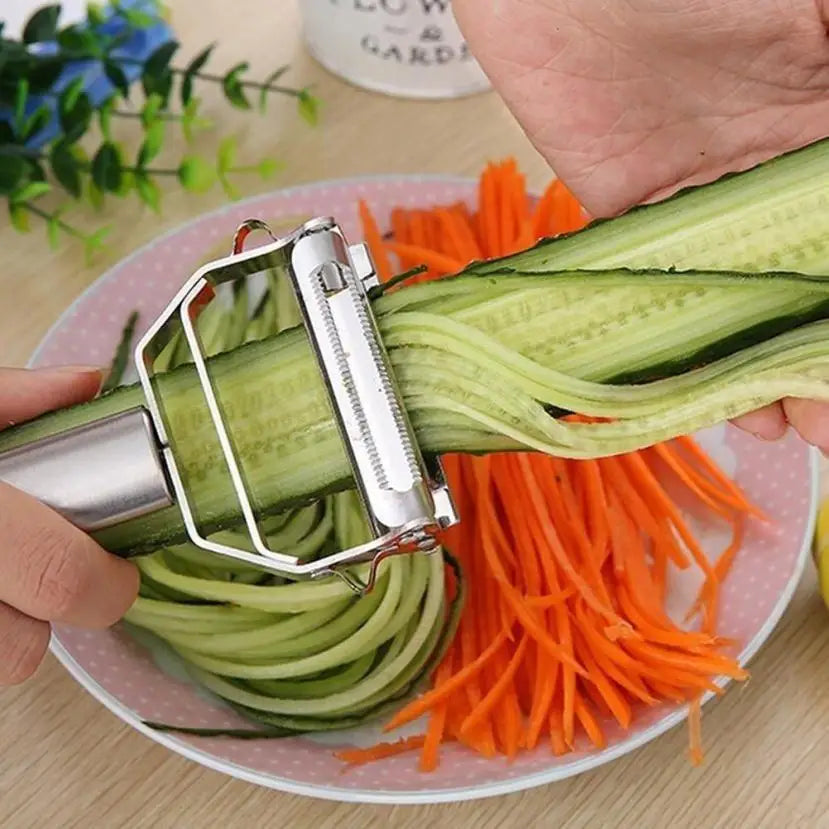 High Quality Stainless Steel Multifunctional Potato Cucumber Carrot Grater Julienne Peeler Fruit Vegetable Peeler Slicer