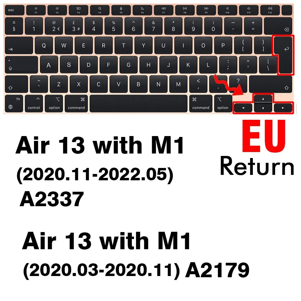 Keyboard Cover For Macbook Air 13 M2 Pro 13 M1 Pro 14 16 Max Silicone Protector Skin Case A2337 A2338 A2442 A2779 A2681 A2485