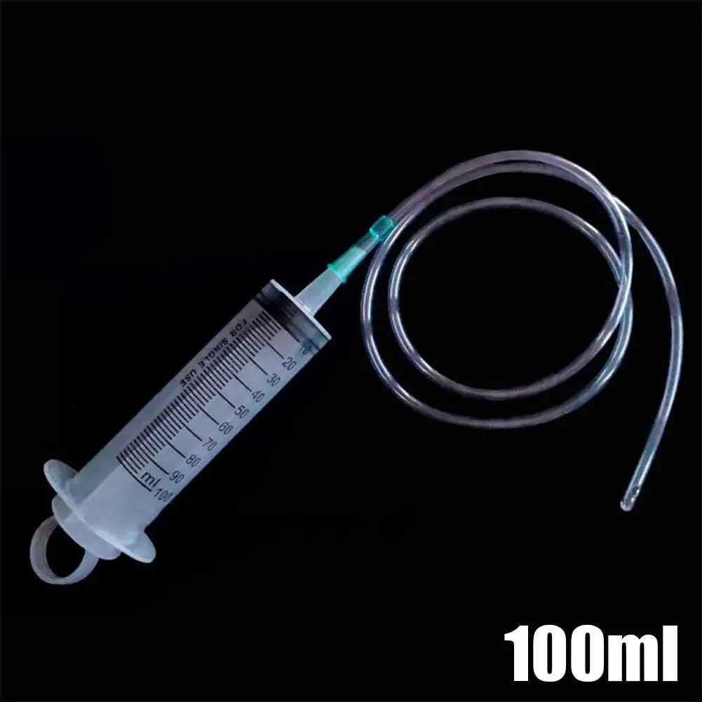 100/300/550ml Grote Capaciteitsspuiten Herbruikbare Naaldvat Oliepomp met 1m Slang voor Huisdieren Voeding Metpomp Vacuümspuit